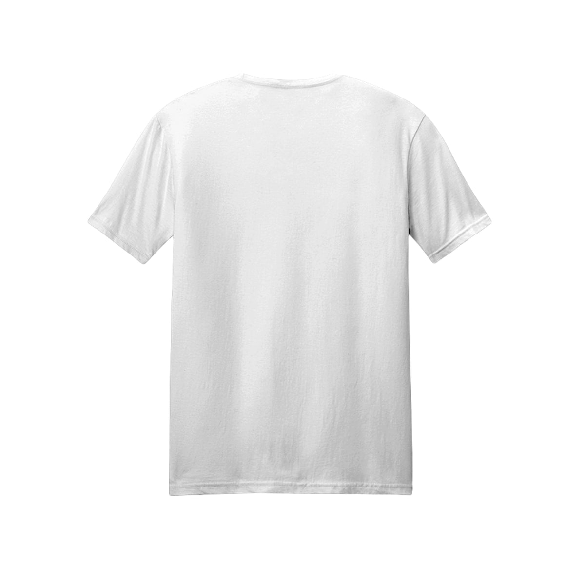 Back view of HFM Listen to the Wind men's white tee — Drop 004
