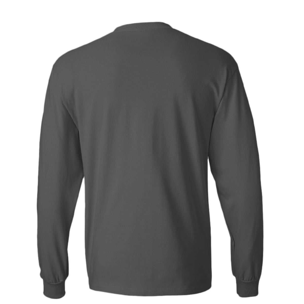 Led By The Hustle men's long sleeve tee grey back — Drop 001 | Hustle For Mines